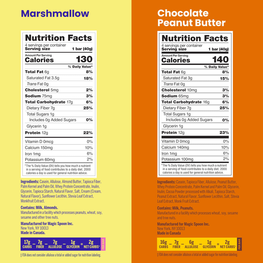 Magic Spoon Marshmallow bars pack close-up reveals soft, chewy texture