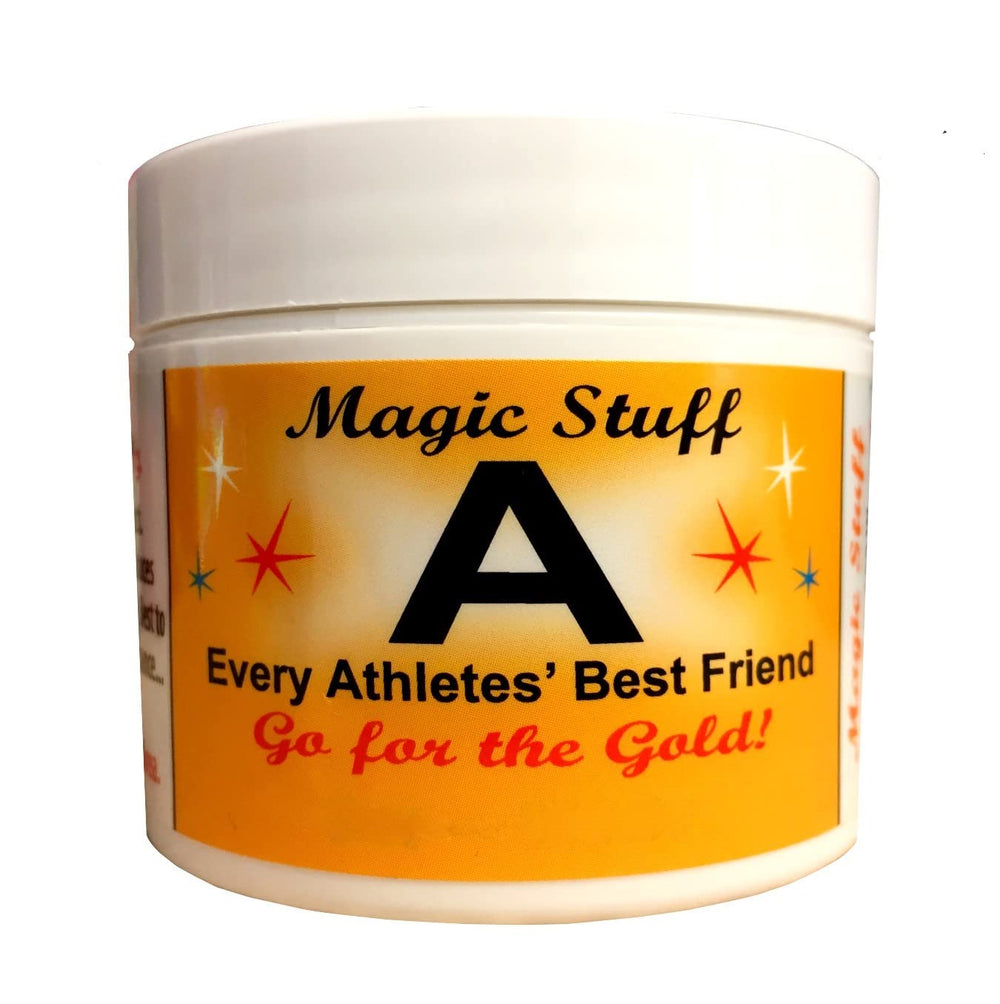 Magic Stuff A bottle pour shows quick cooling for minor aches.