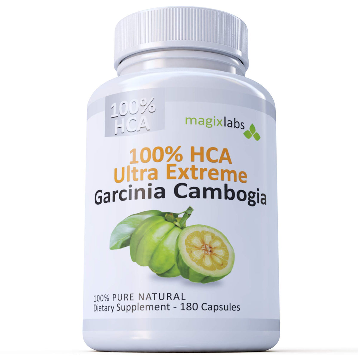 MagixLabs 100% HCA bottle closeup for daily supplement routines