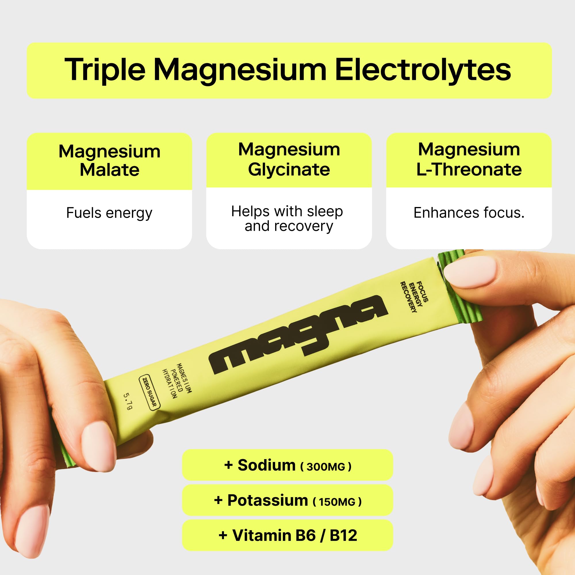 MAGNA Electrolytes Island Punch scoop dispensing powder for quick hydration.