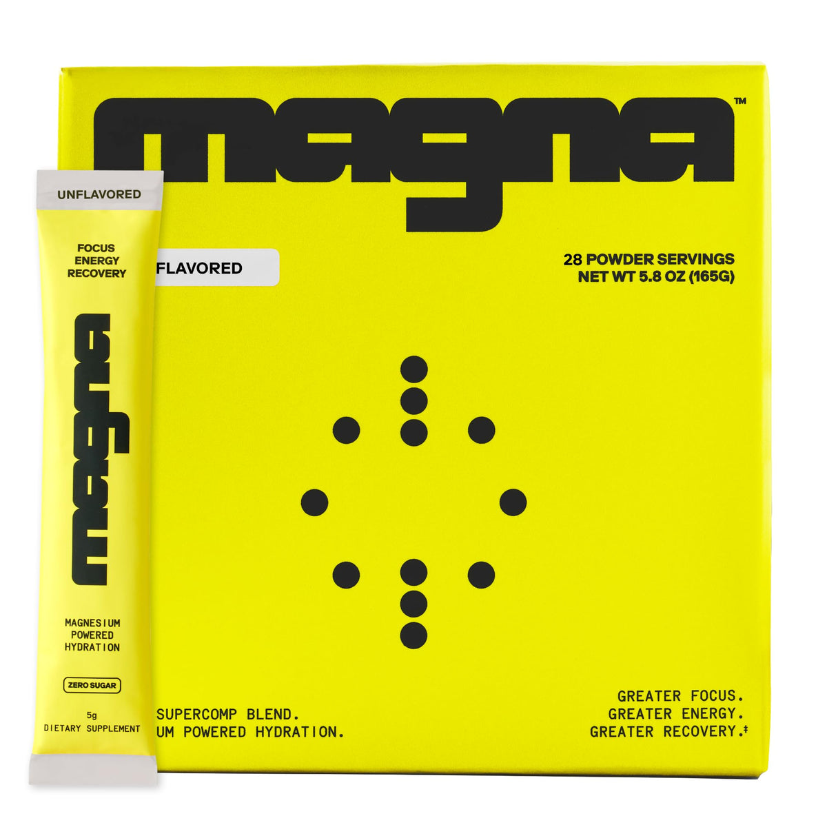 Magna electrolytes powder bottle highlighting hydration support for daily activity