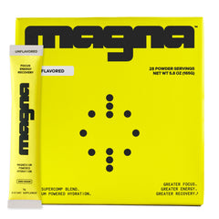 Magna electrolytes powder bottle highlighting hydration support for daily activity