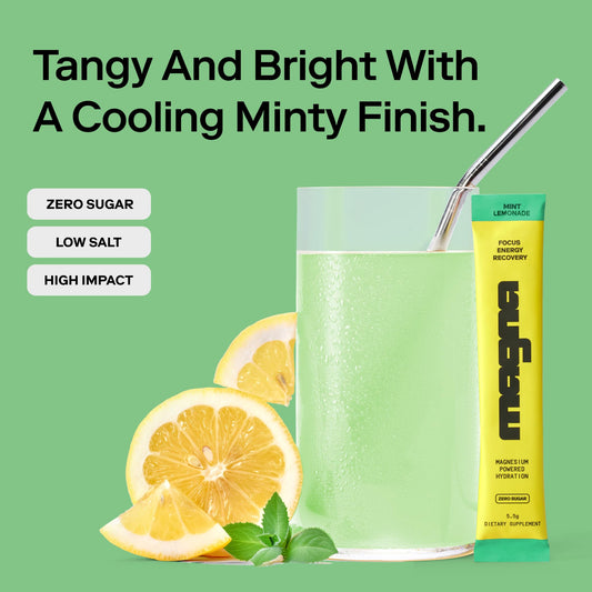 Magna Electrolytes powder stirring glass highlights easy mix