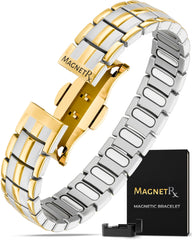 MagnetRX EllipseMAX bracelet close-up showing 5,000 Gauss magnets for daily support.