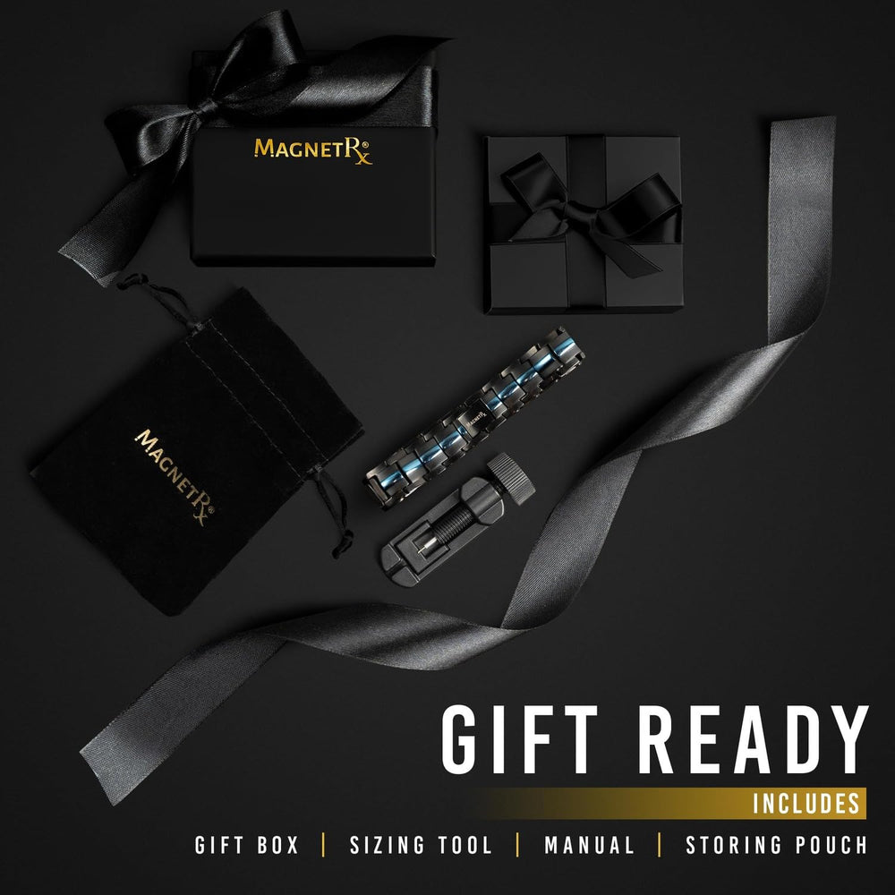 Gift box with velvet pouch from MagnetRX, premium presentation.