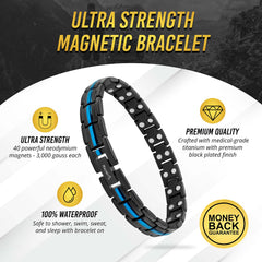 MagnetRX gift-box packaging for the Thin Blue Line Bracelet, ideal for gifting.