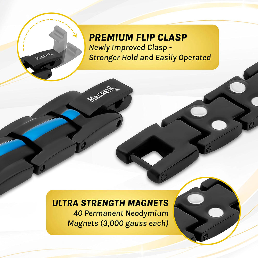 Sizing tool included with MagnetRX bracelet enables easy, quick adjustable fit.