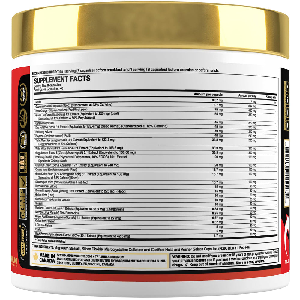 Magnum Heat Accelerated close-up of formula developed by nutrition experts