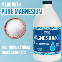 Skin contact with Magnum Solace magnesium oil showing rapid topical absorption
