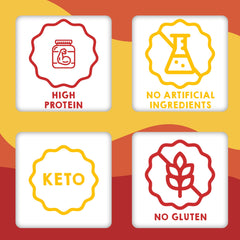 Magos Egg Chips gluten-free-ingredients label, suitable for gluten-conscious snacking.