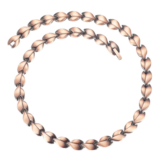 MagSølv pure copper necklace close-up shows a classic look and skin-friendly design