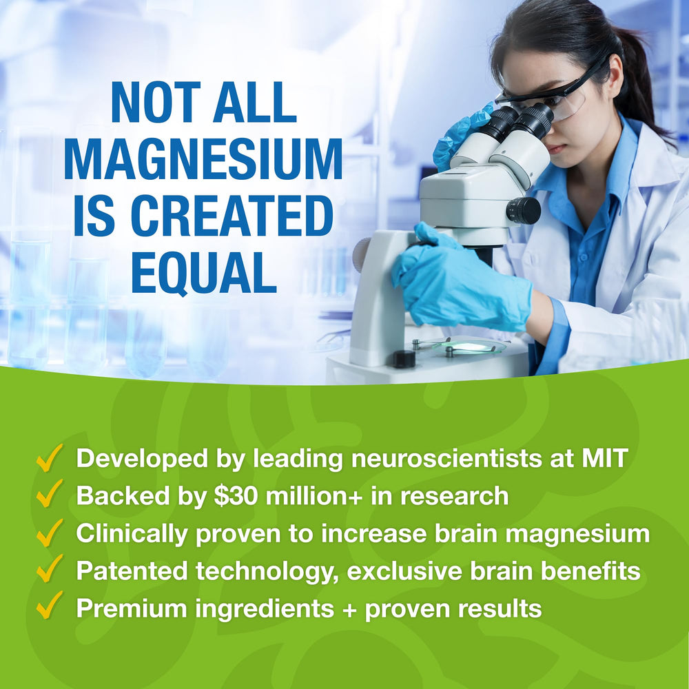 Magtein brain graphic illustrating potential memory and learning benefits.