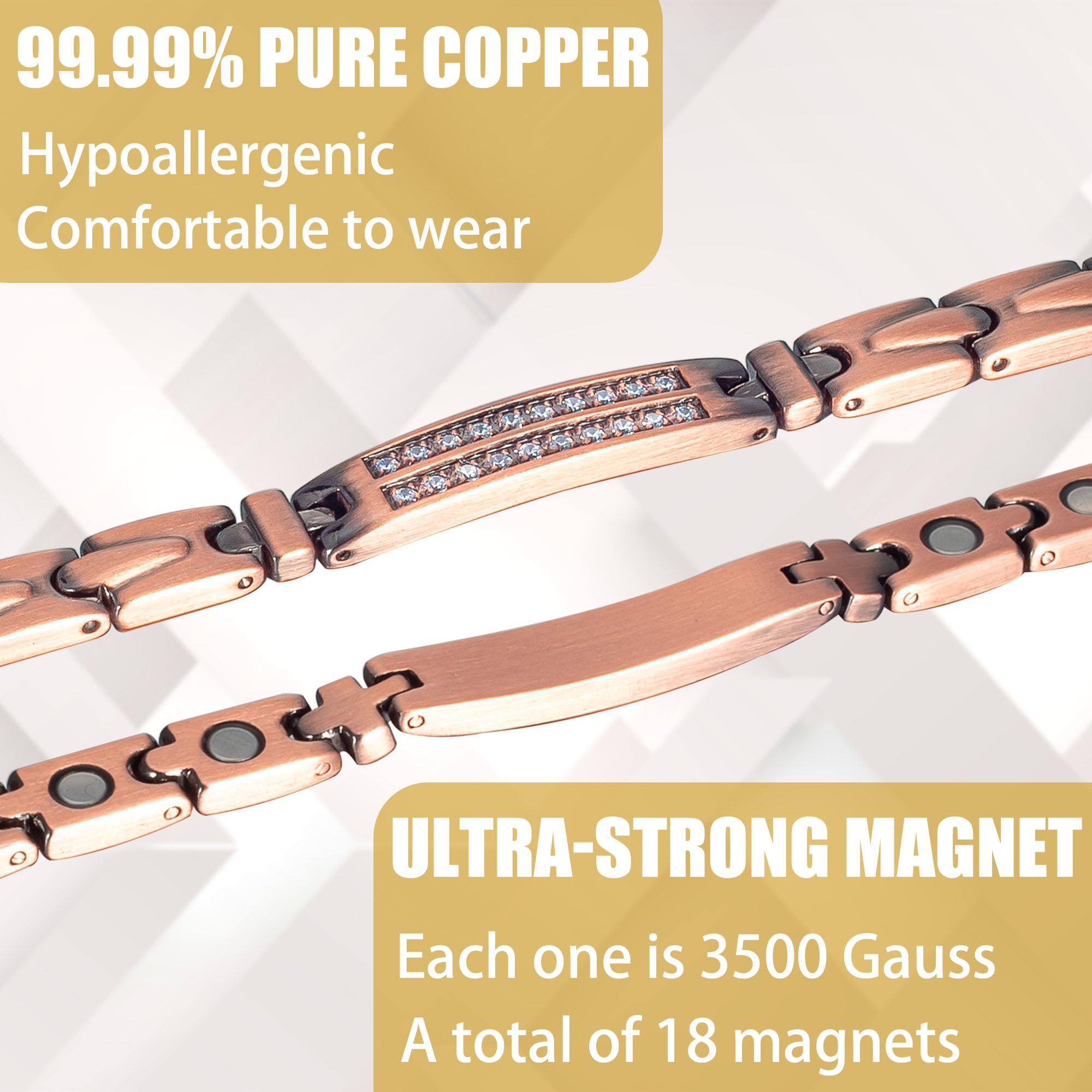 MagVIVACE copper ankle bracelet gift-ready packaging for holidays.