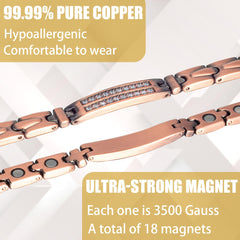 MagVIVACE copper ankle bracelet gift-ready packaging for holidays.