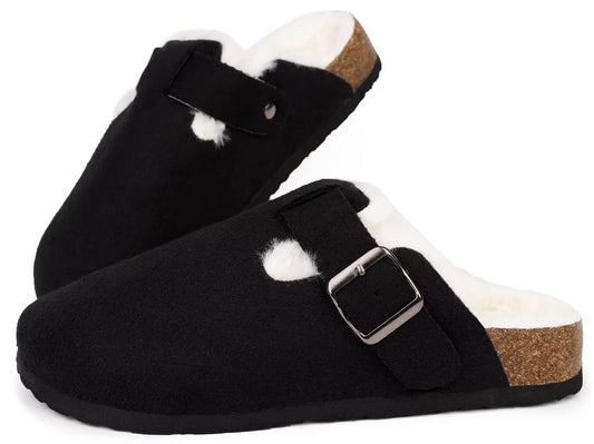 MAIITRIP women's wide orthotics cork clog with buckle for secure fit and arch support
