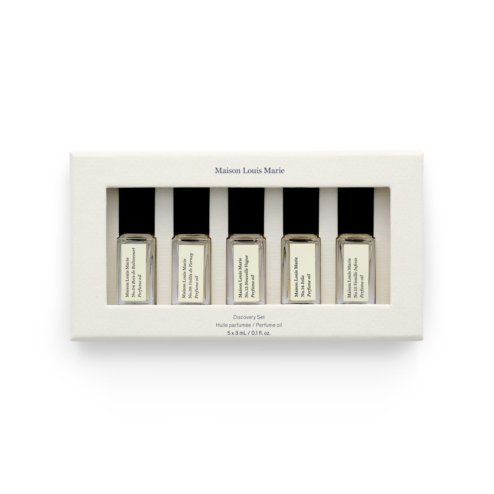 Maison Louis Marie discovery set fragrance oils for trial and travel