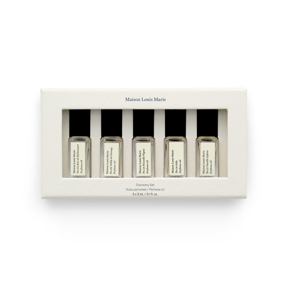 Maison Louis Marie discovery set fragrance oils for trial and travel