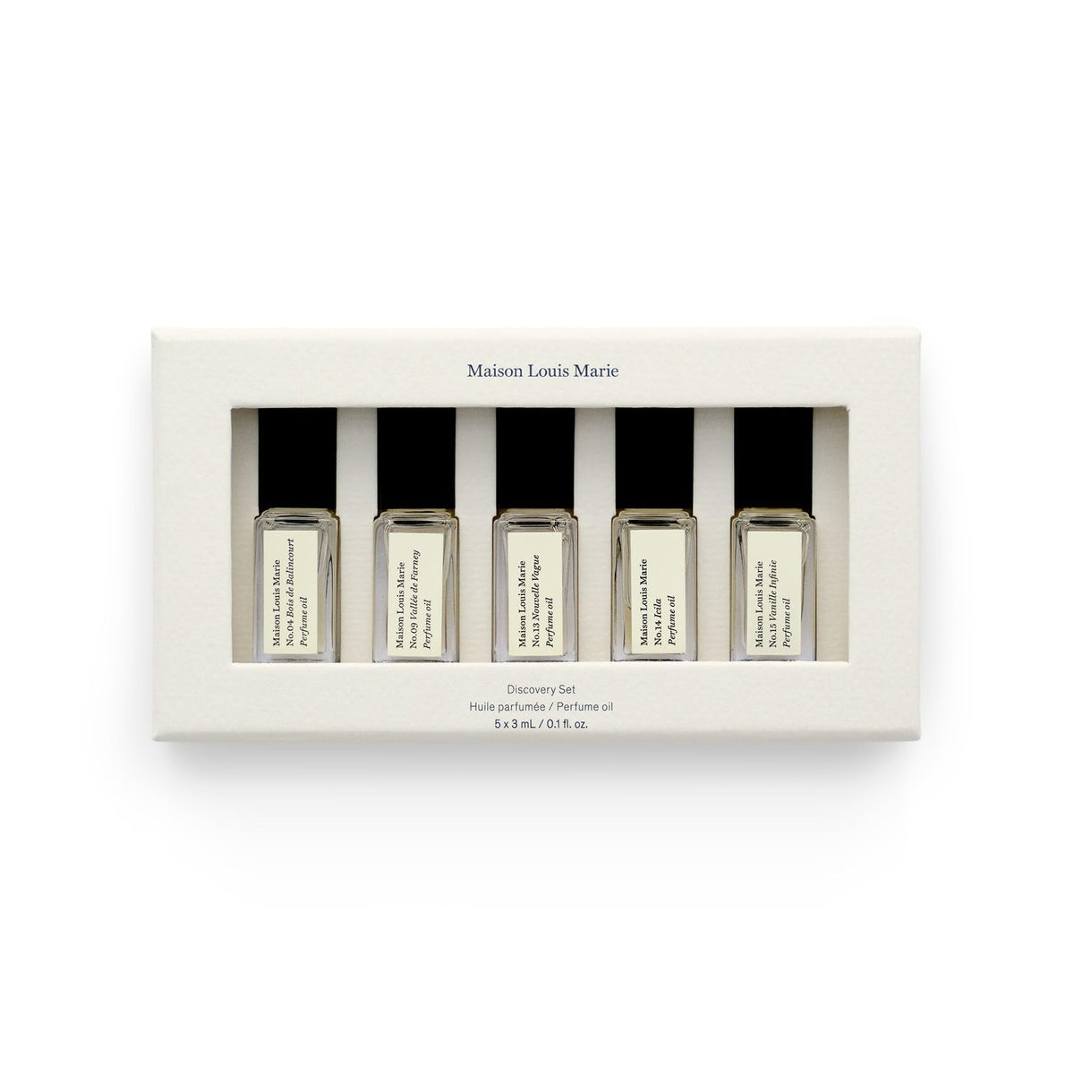 Maison Louis Marie discovery set fragrance oils for trial and travel