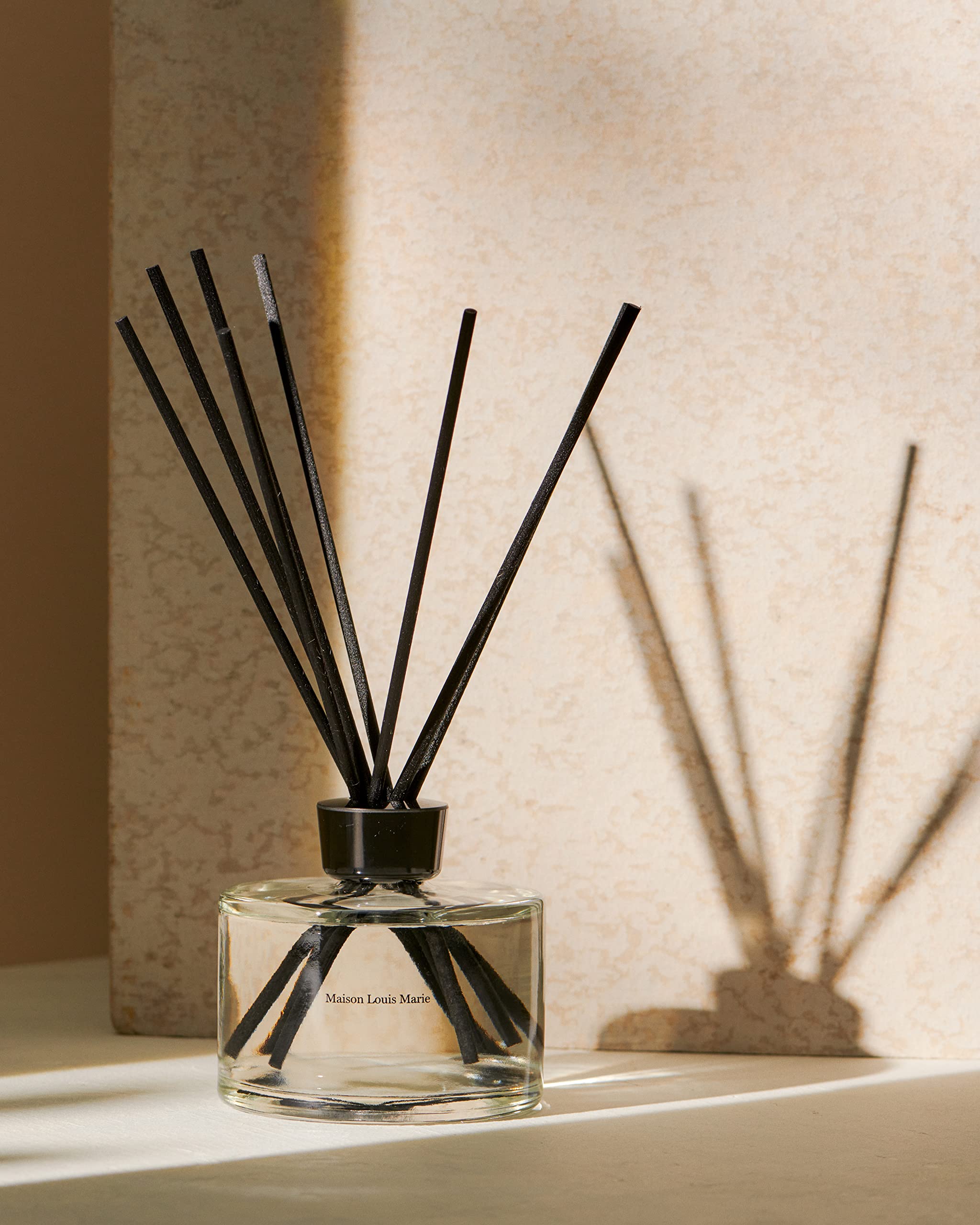 Maison Louis Marie No.09 reeds in bottle deliver subtle room scent diffusion.
