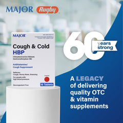 MAJOR Cough and Cold HBP packaging flatlay for display