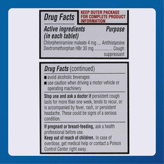 MAJOR Cough and Cold HBP tablets inside bottle for on-the-go relief