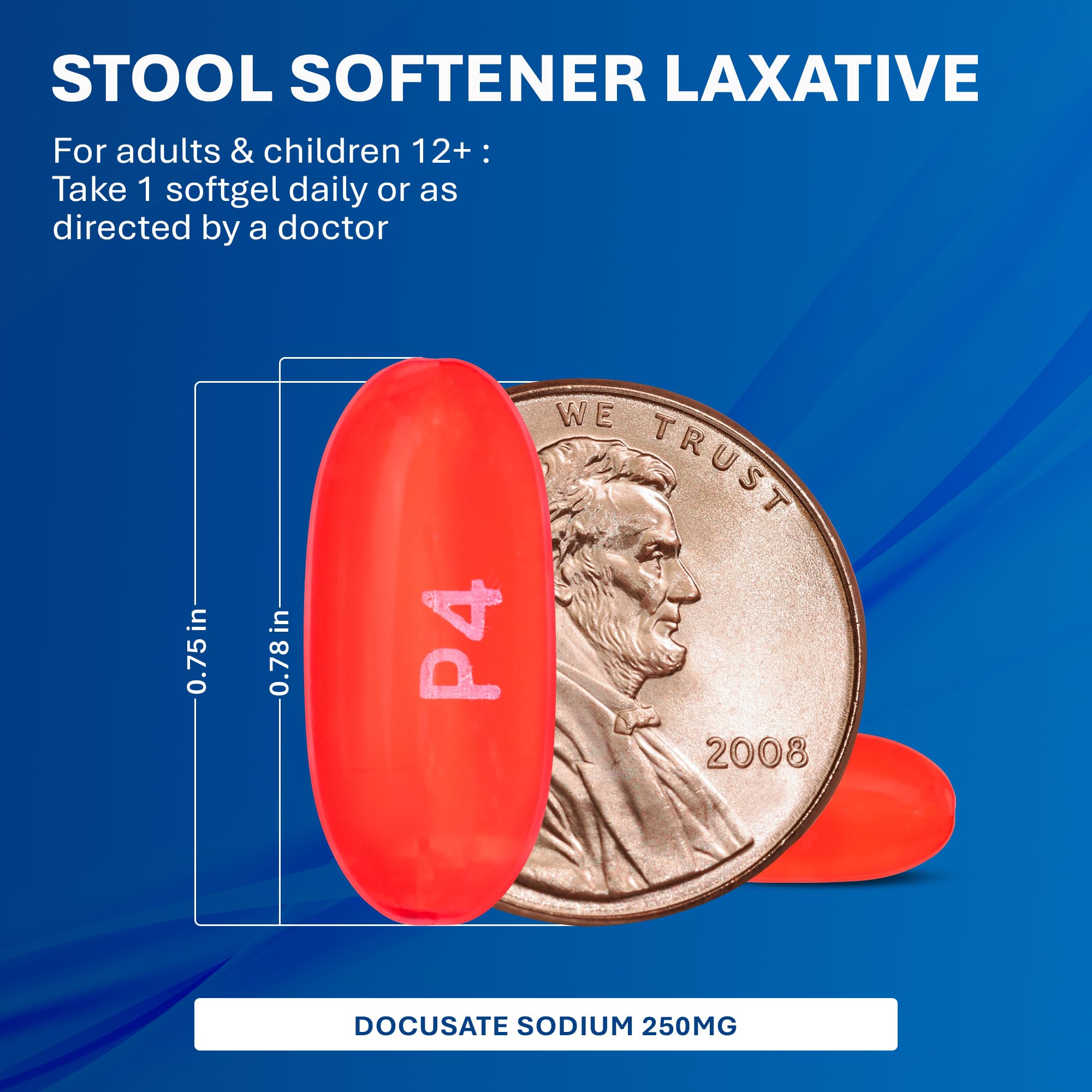 MAJOR Docusate Sodium packaging tray showing bottle set.