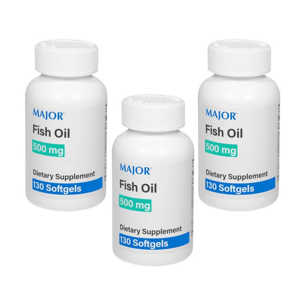 MAJOR Fish Oil Softgels bottle front view for easy daily omega-3 intake