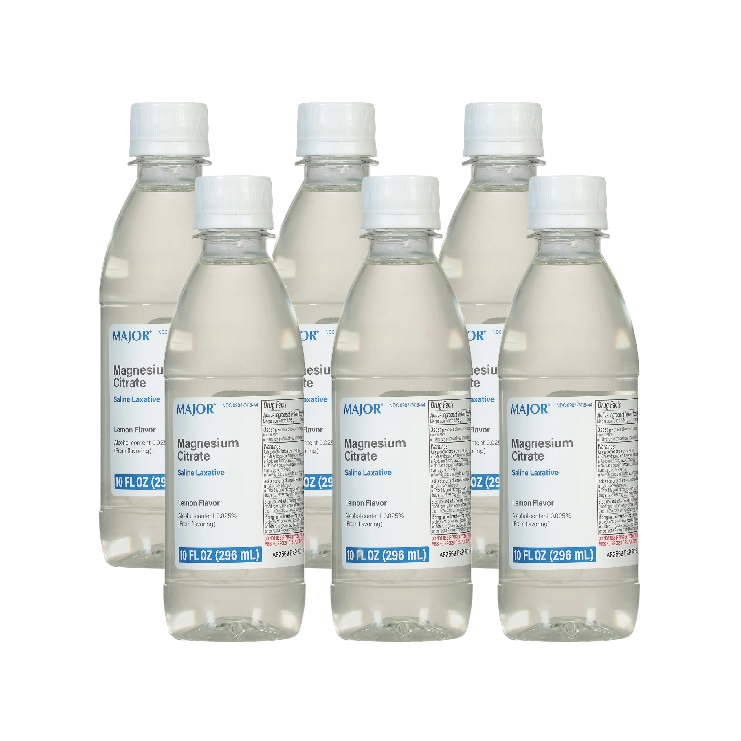 MAJOR Magnesium Citrate Saline Laxative bottle with lemon flavor for occasional constipation relief