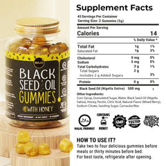 MAJU gummy texture close-up with golden oil specks
