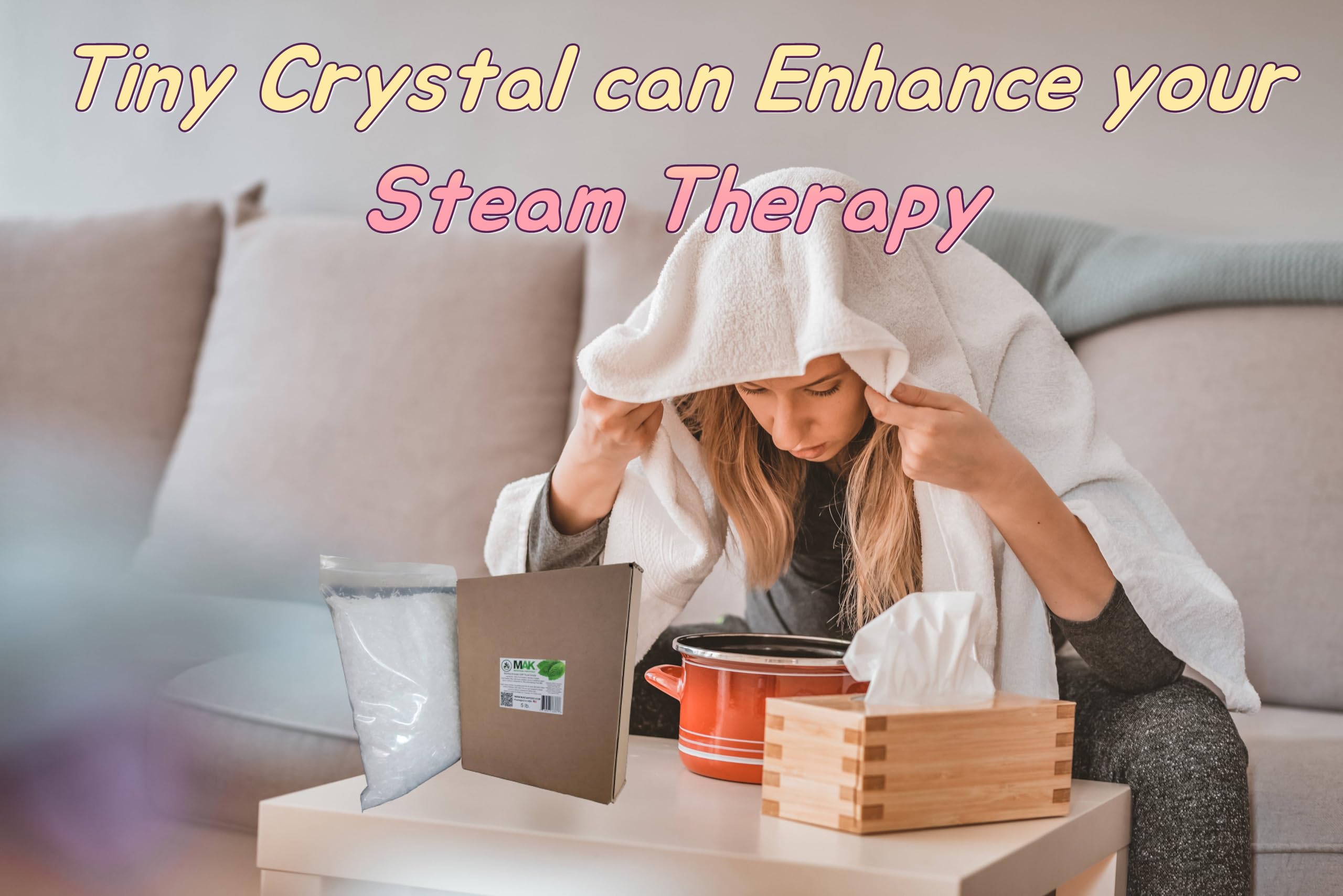 MAK Menthol Crystals mix well with other essential oils for versatile blends.