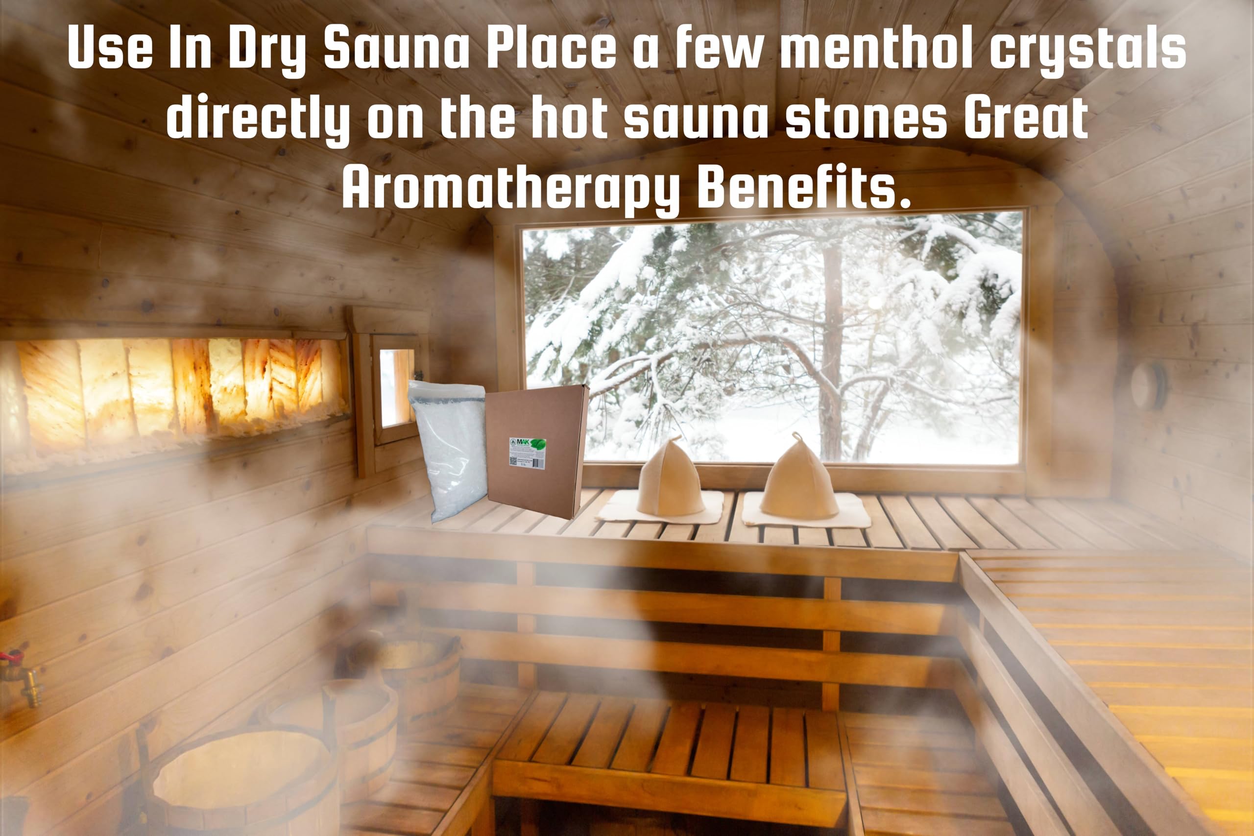 MAK Menthol Crystals used as a balm after workouts to soothe tight muscles.