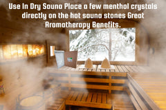 MAK Menthol Crystals used as a balm after workouts to soothe tight muscles.