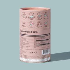 Close-up of MAKE TIME brain health powder texture highlighting orange flavor.