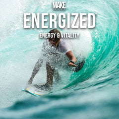 Make Wellness Energized dosage-spoon illustrating convenient serving size.