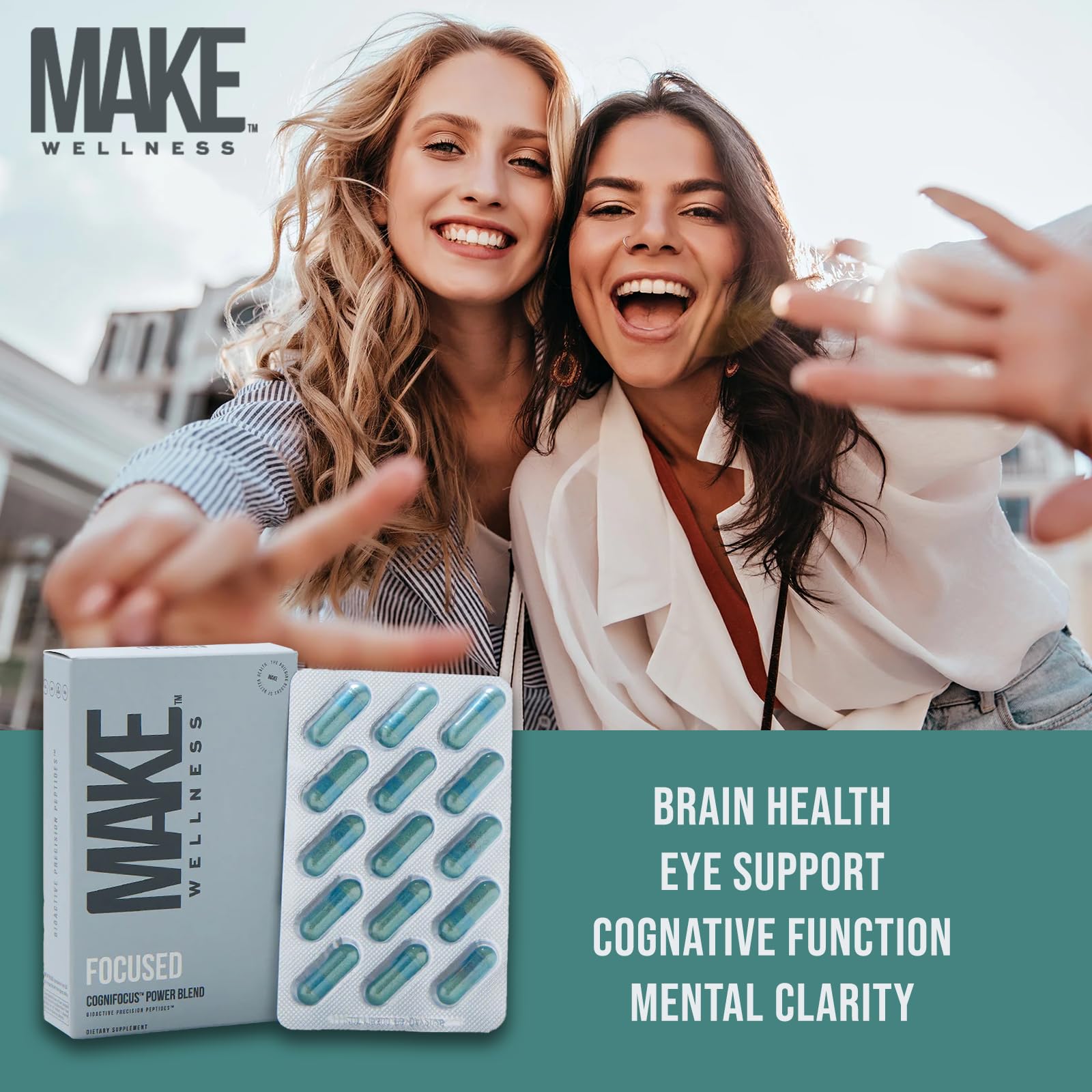 Make Wellness Focused ingredients Bacopa and Ginkgo visible for brain health.