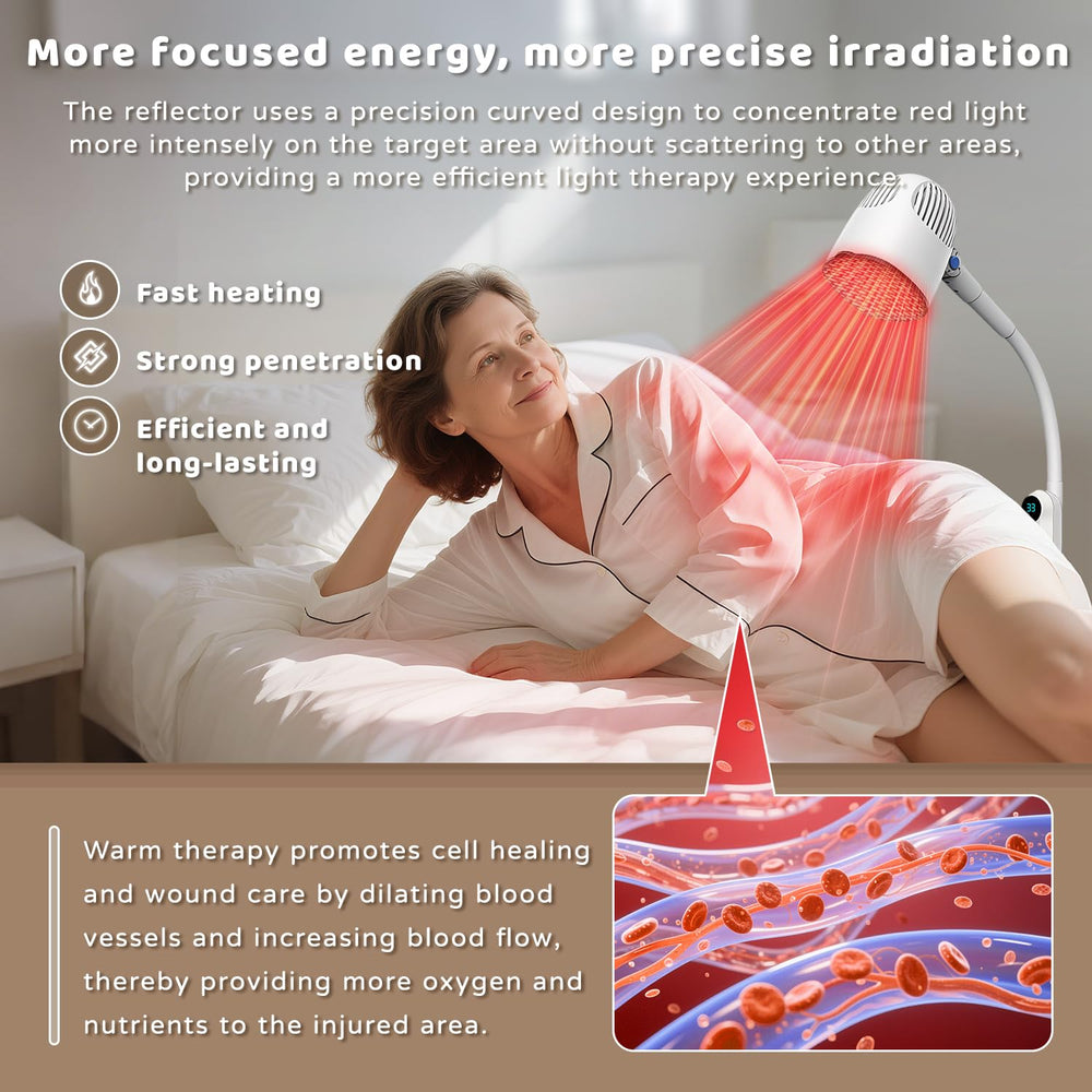 Makemate infrared therapy session emphasizing skin smoothing and relaxation.