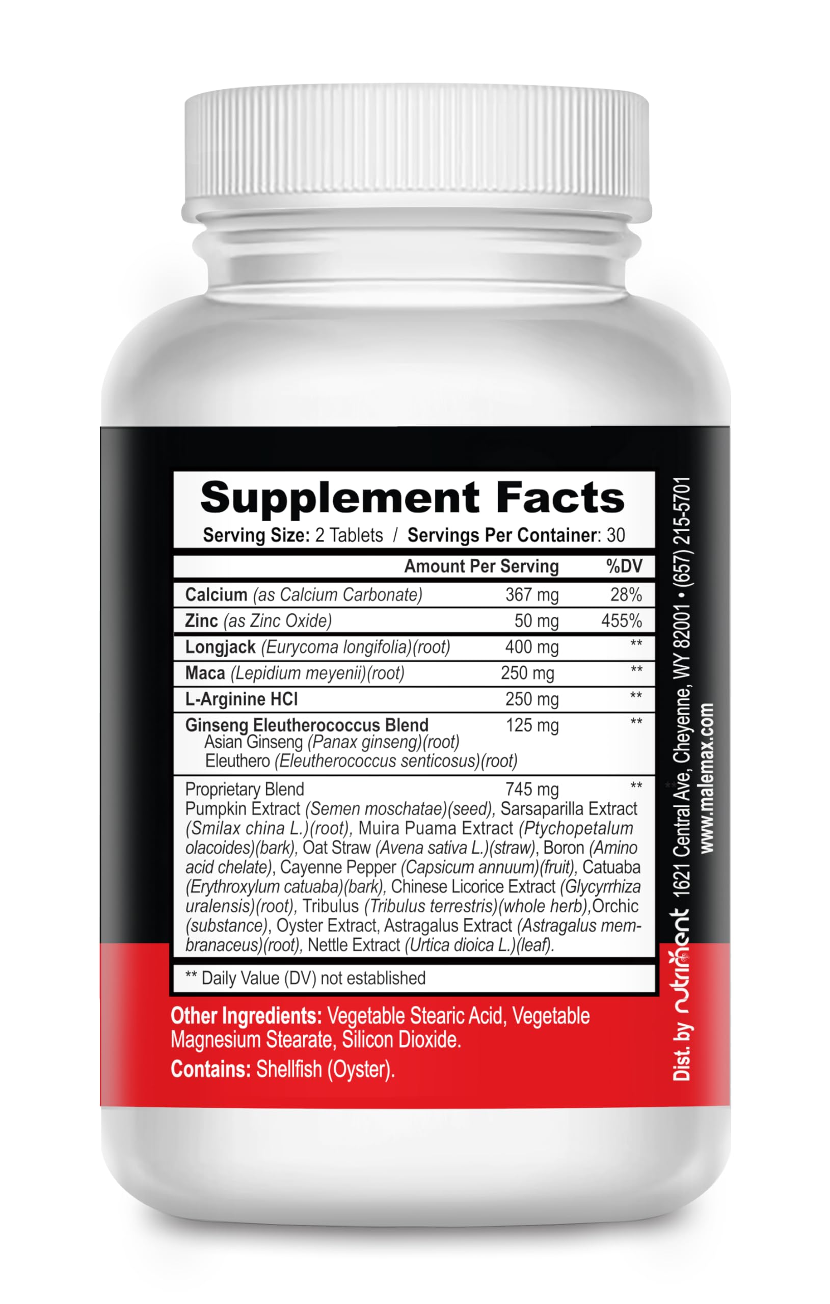 MaleMax capsules closeup highlighting uniform pills and coating