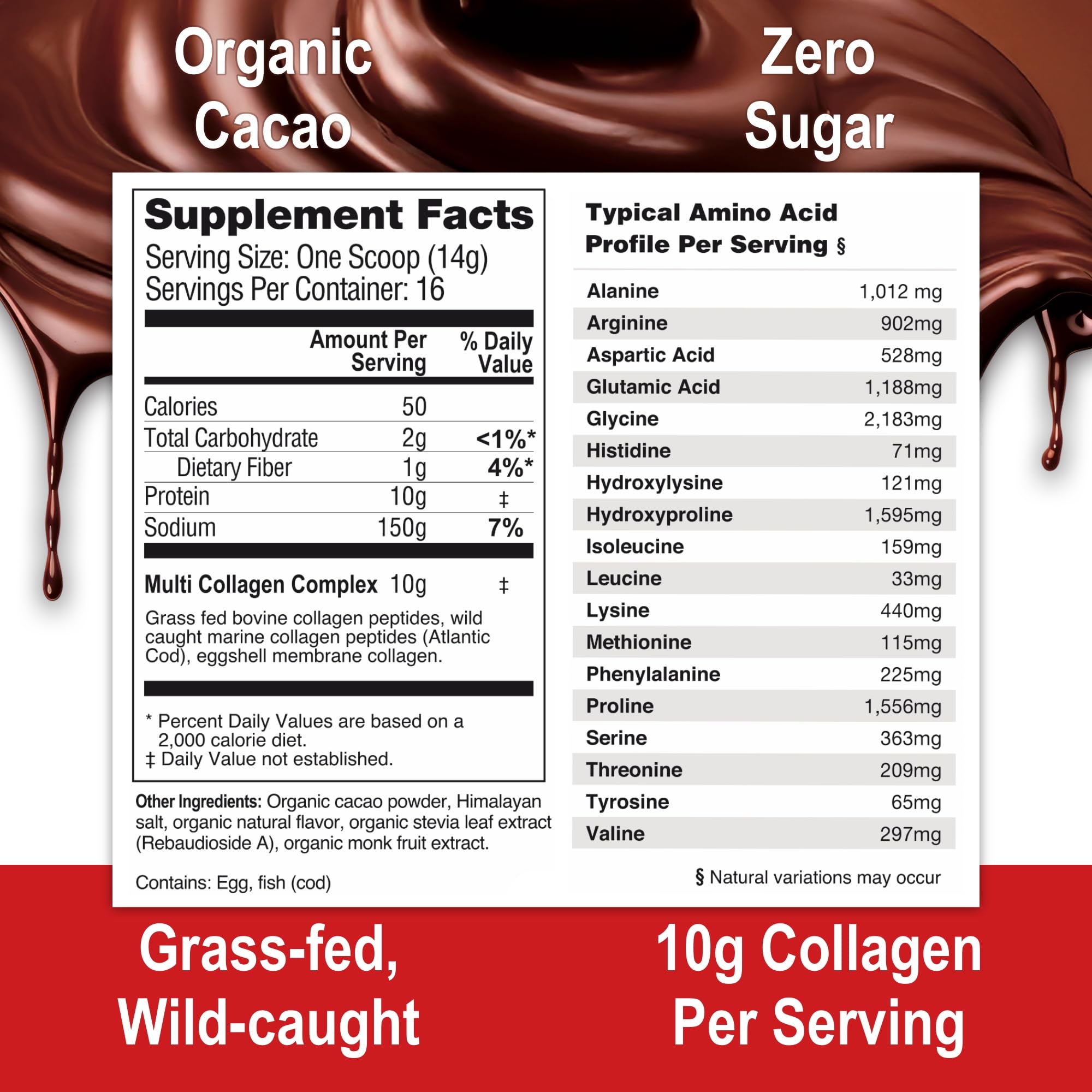 Prepared hot chocolate with Mama Natural collagen for a cozy drink.