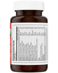 Mama Natural Organic Women's Multivitamin daily-use setup on kitchen counter.