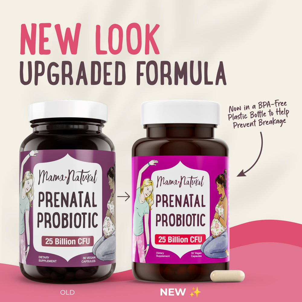 Pouring capsules shows easy daily routine for busy pregnancy