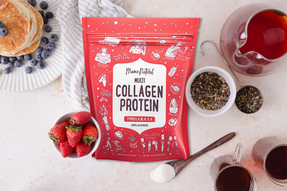 USA eggshell membrane collagen from Mama Natural for comprehensive support.