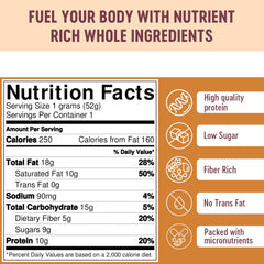 Mammoth Bar cashew cinnamon ingredients closeup showcases nuts and spices