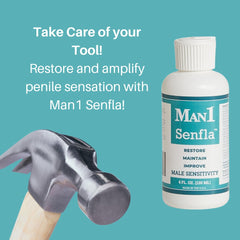 Man1 Senfla skin-friendly formula supports gentle care during contact.