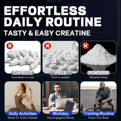Gummies spilling from bottle to showcase convenient daily dose.