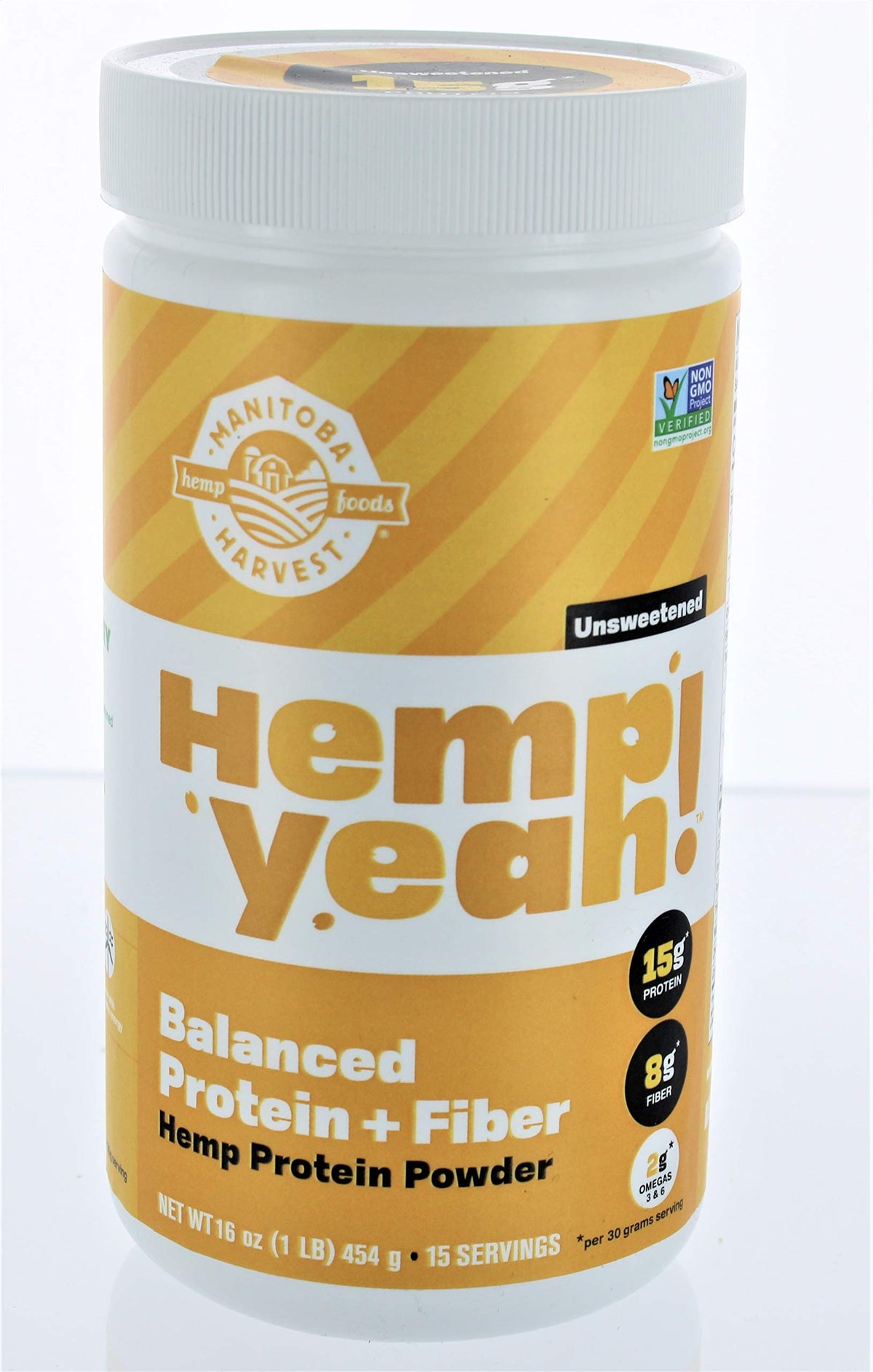 Manitoba Harvest hemp protein powder 2-pack front view showcasing clean packaging and plant-based protein option