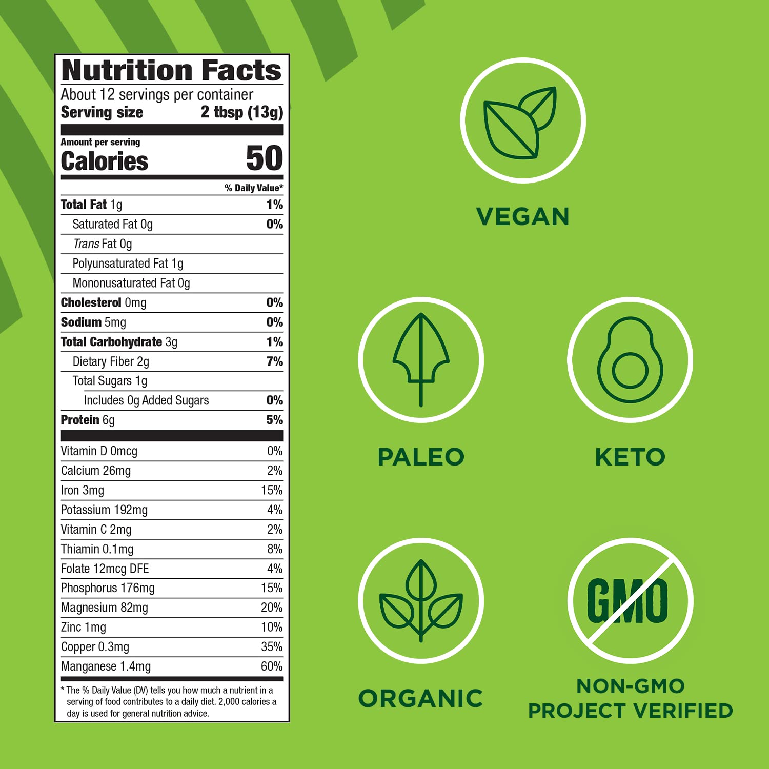 Manitoba Harvest organic and non-GMO badge on packaging
