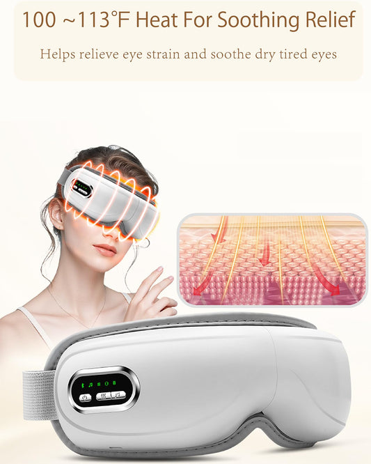 MANLAISHI eye massager worn on face for personalized relaxation