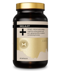Manna Vitality Shilajit+ bottle closeup showing energy-supporting capsules