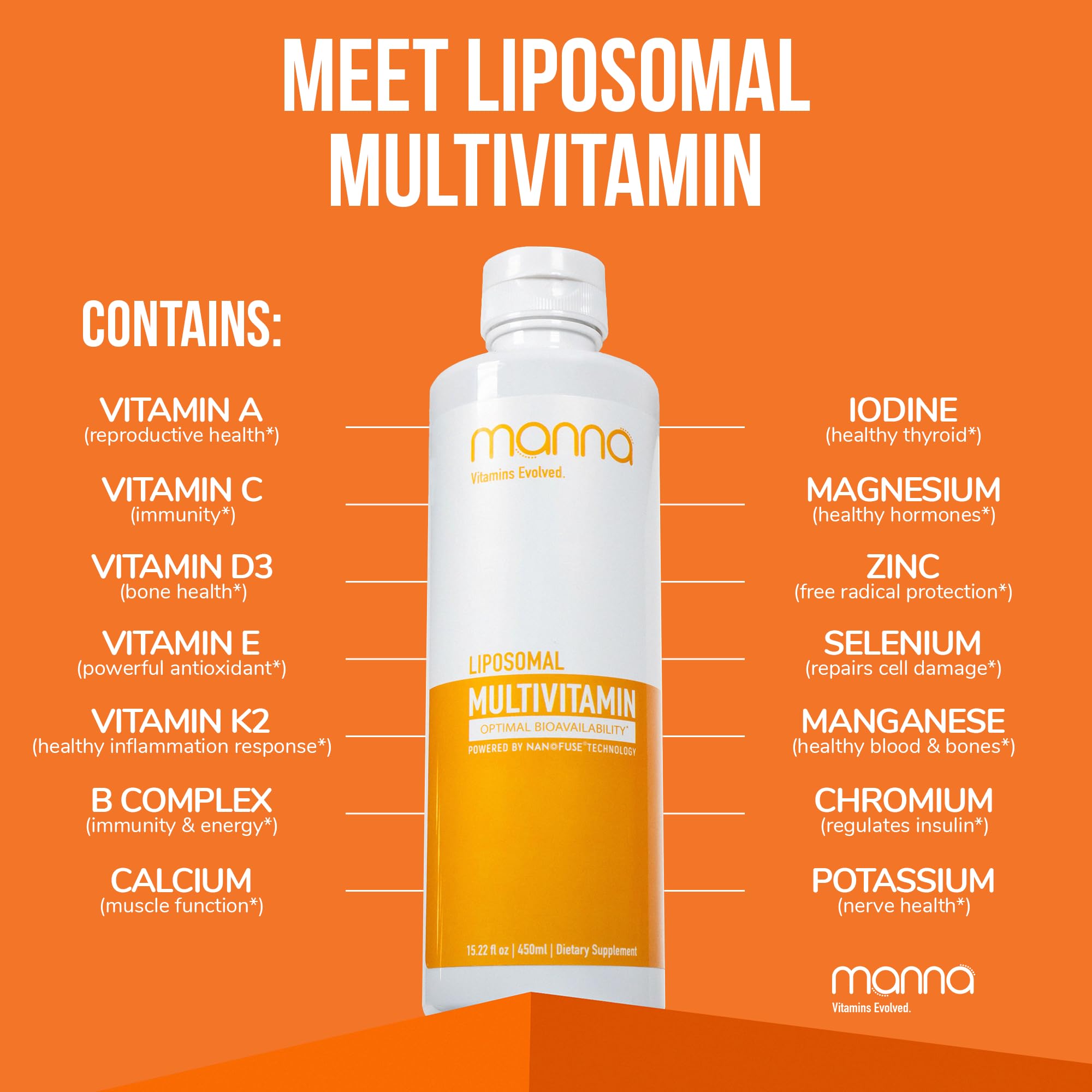 Manna liposomal multivitamin packaging shows the 3-pack option