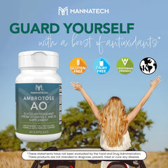 Vitamin C detail on Ambrotose AO packaging highlights added immune support.